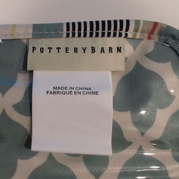 Pottery Barn Mixed Stripe Jewelry Roll Travel Organizer Bag - Picture 2 of 6